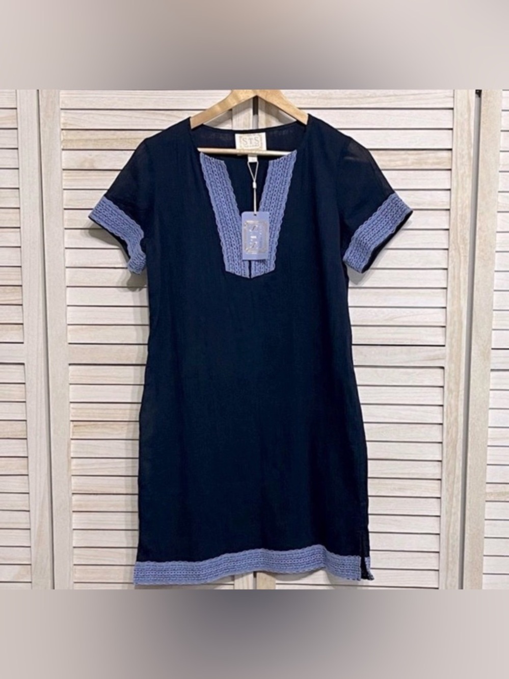 NWT Sail to Sable Navy Summer Tunic Dress Size XS PRICE FIRM